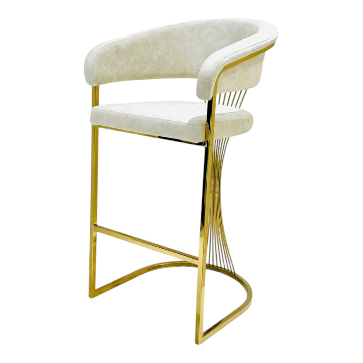 Porto Luxury Velvet Bar Stool detail