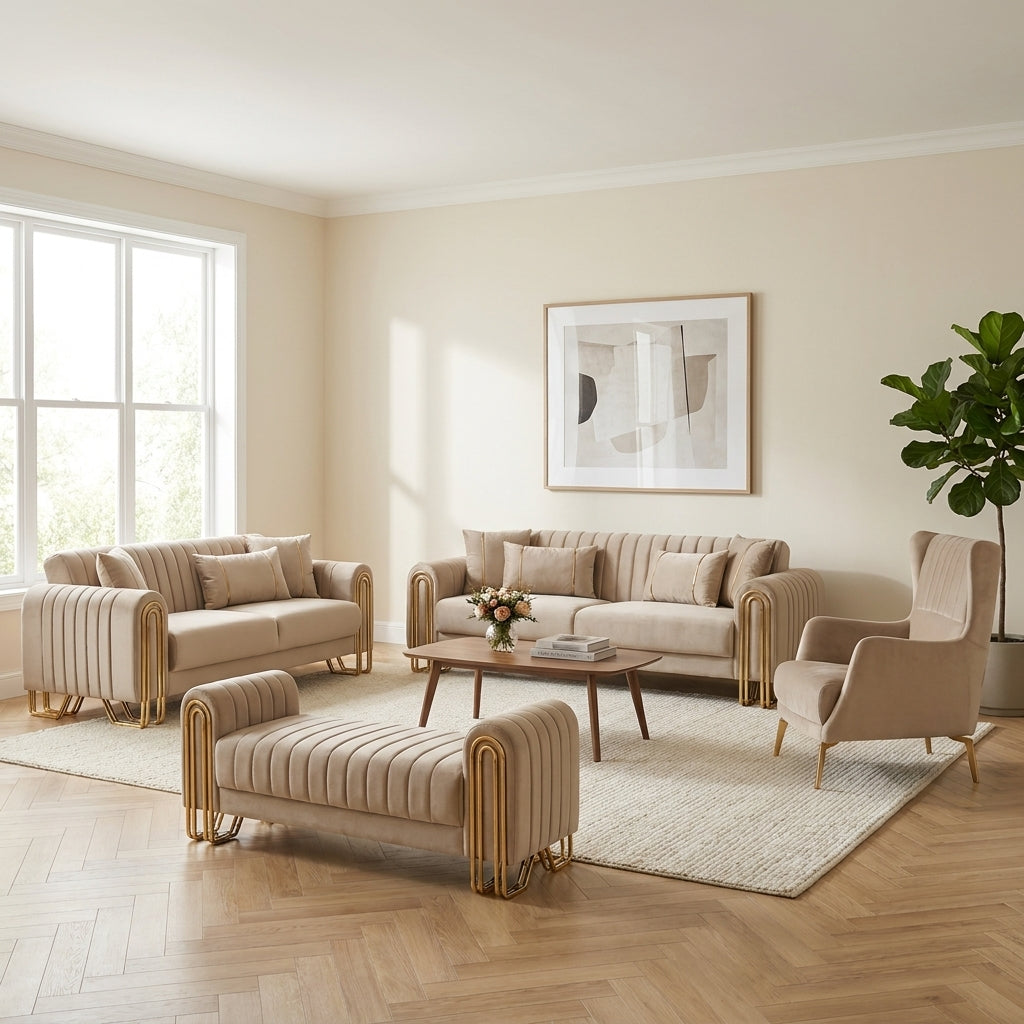 Montana Turkish Velvet Sofa lifestyle shot