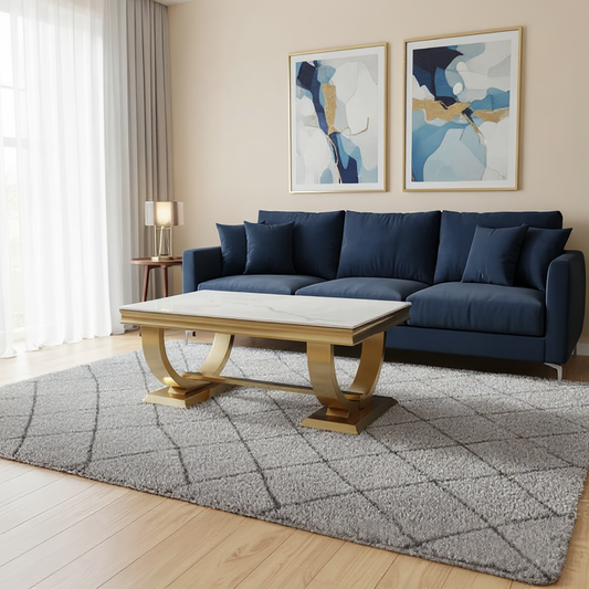 Ariana 120cm Gold Coffee Table