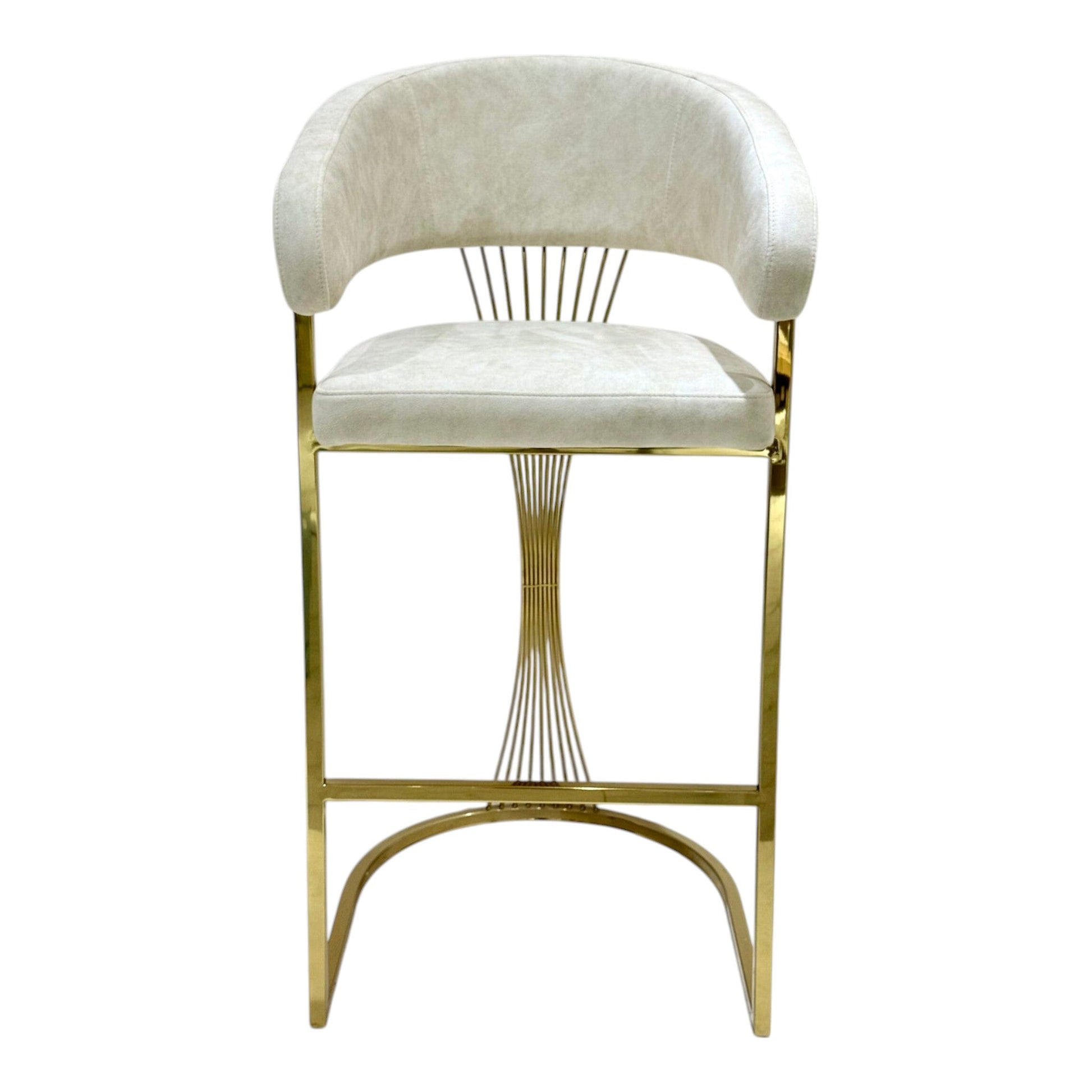 Porto Luxury Velvet Bar Stool