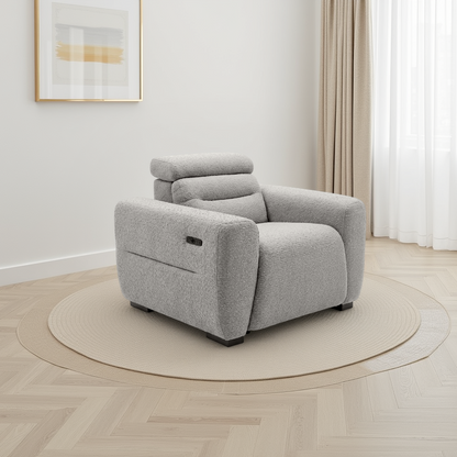 Toronto Electric Recliner Armchair Grey