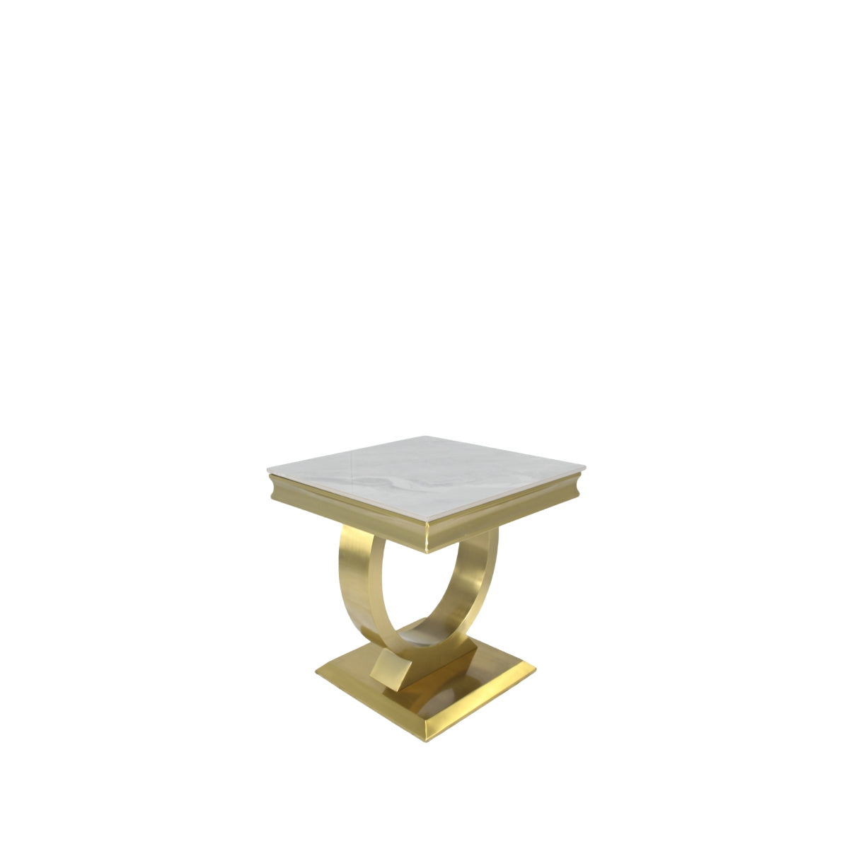 Ariana Gold Marble Lamp Table detail