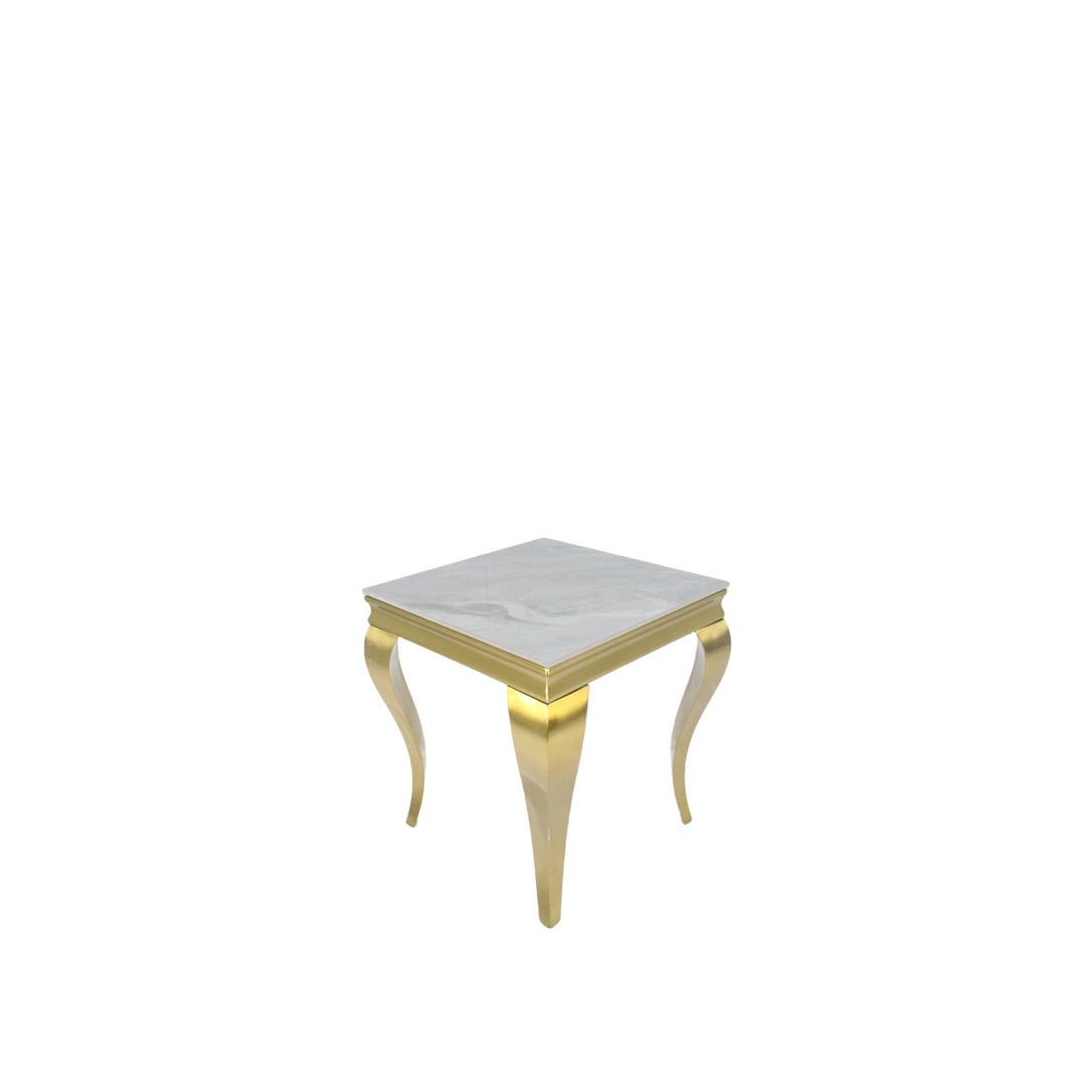 Louis Marble Lamp Table detail