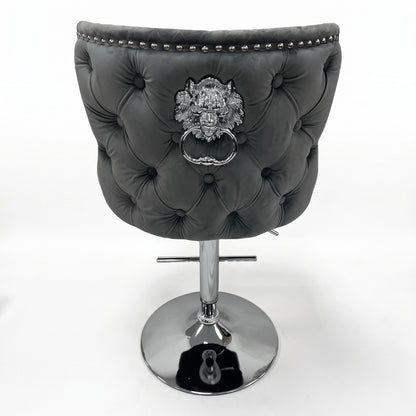Lewis Lion Knocker Bar Stool