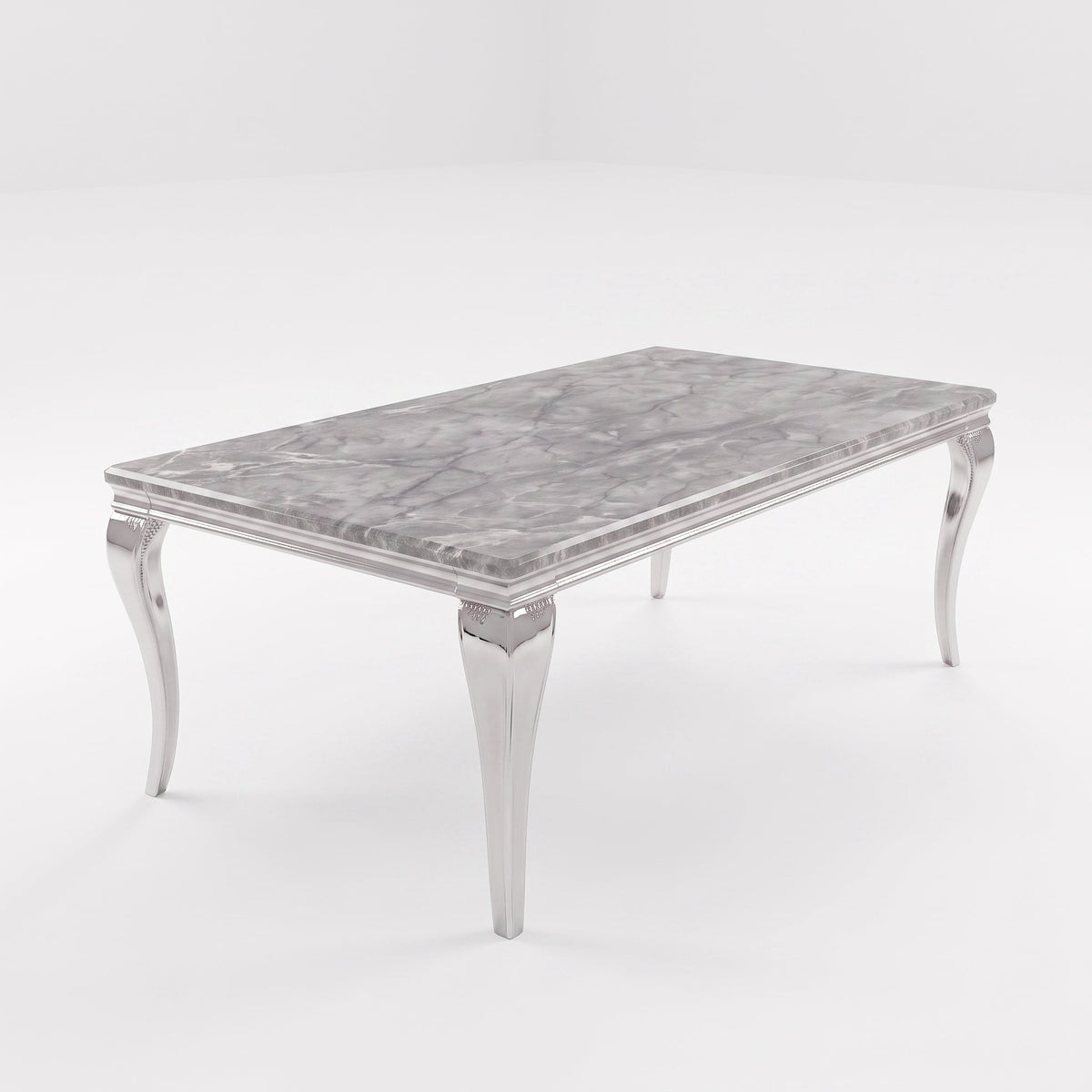 Louis Grey Marble Dining Table