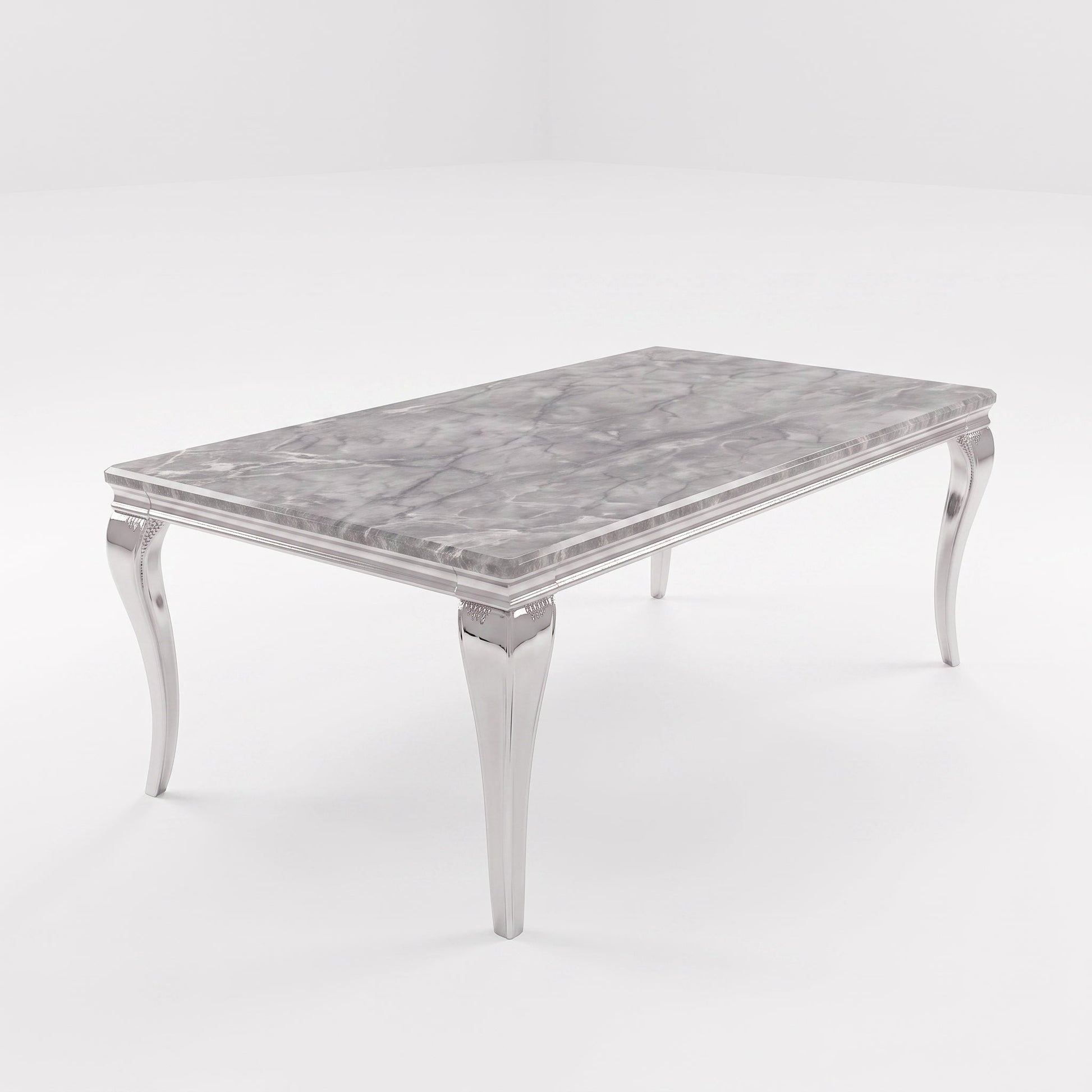 Louis Grey Marble Dining Table