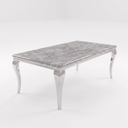 Louis Grey Marble Dining Table