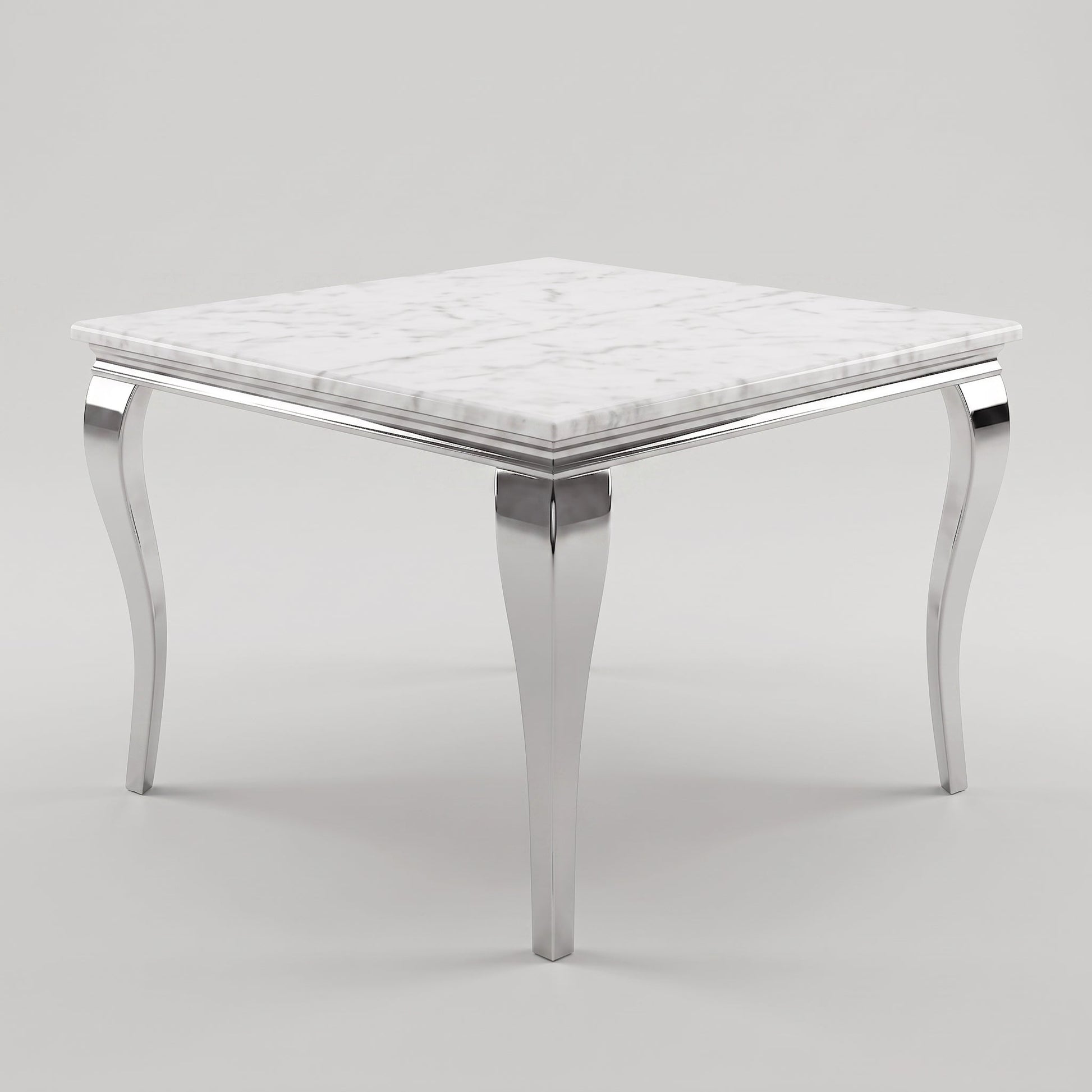 Louis White Marble Square Dining Table