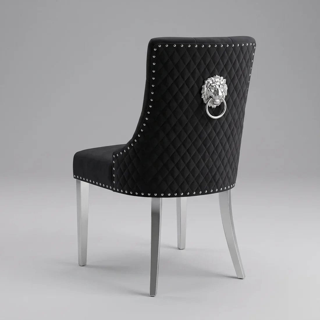 Majestic Black Velvet Chair