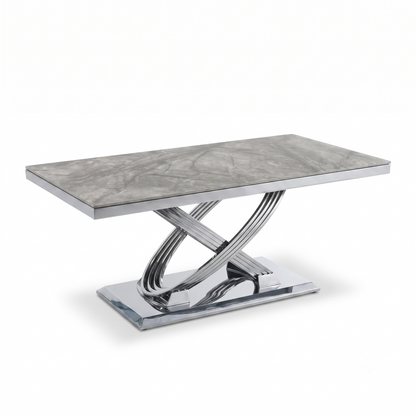 Elina Grey Marble Coffee Table