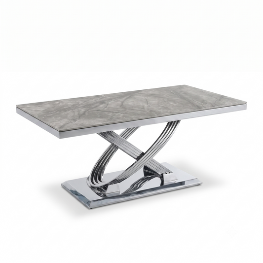 Elina Grey Marble Coffee Table