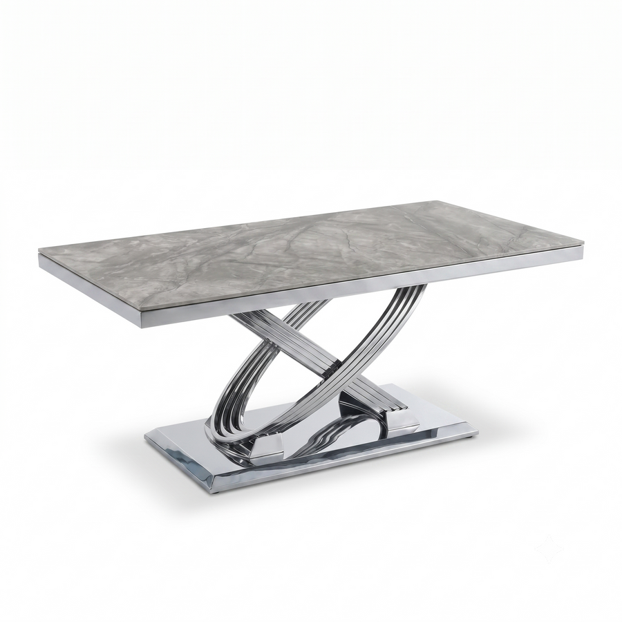 Elina Grey Marble Coffee Table