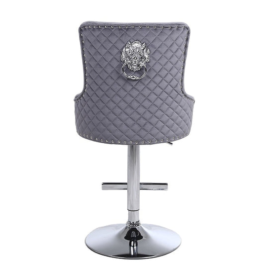 Majestic Lion Knocker Bar Stool