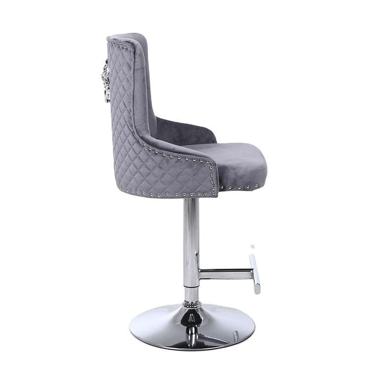 Majestic Lion Knocker Bar Stool side profile